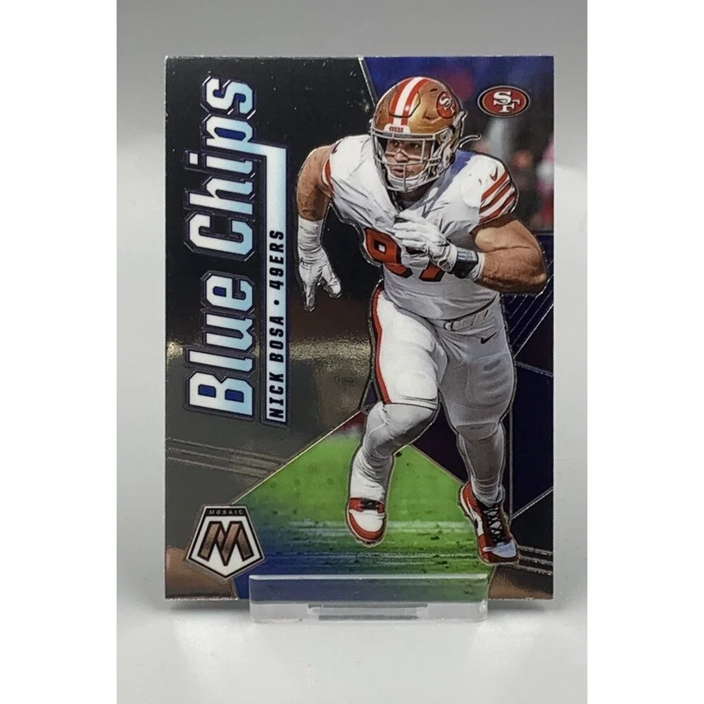 2020‎ Panini Mosaic NICK BOSA San Francisco 49ers BLUE CHIPS INSERT